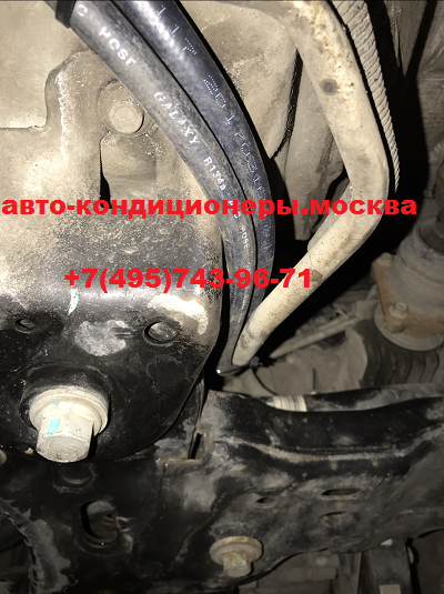 Замена трубок заднего контура кондиционера Инфинити QX 56 на резиновые шланги