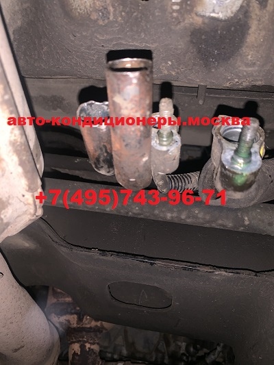 Киа Карнивал замена трубок задней печки