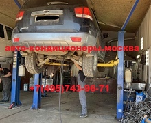 КИА Мохаве (MOHAVE) замена трубок заднего контура кондиционера