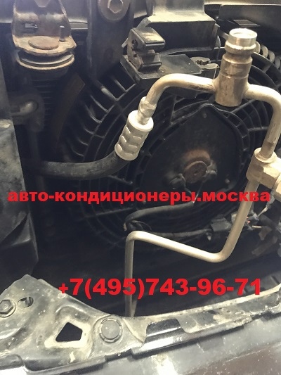 Лексус GX460 ремонт трубок заднего контура кондиционера