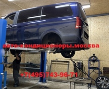 Мерседес Виано V220 ремонт заднего контура кондиционера