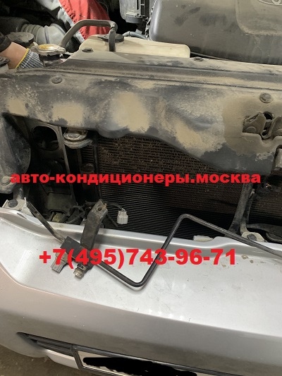 Тойота Ленд Крузер Прадо 120 ремонт трубок кондиционера