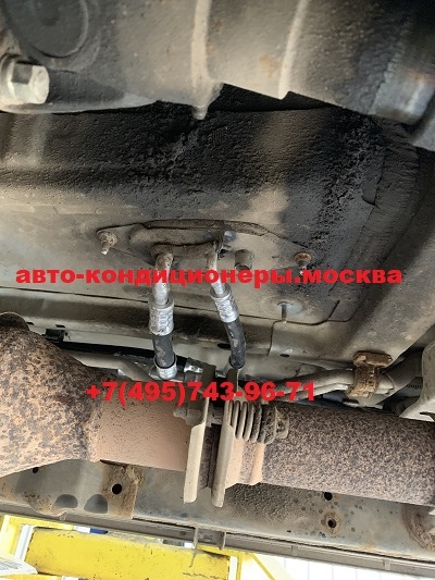 Тойота Ленд Лрузер Прадо 150 замена трубок заднего контура кондиционера