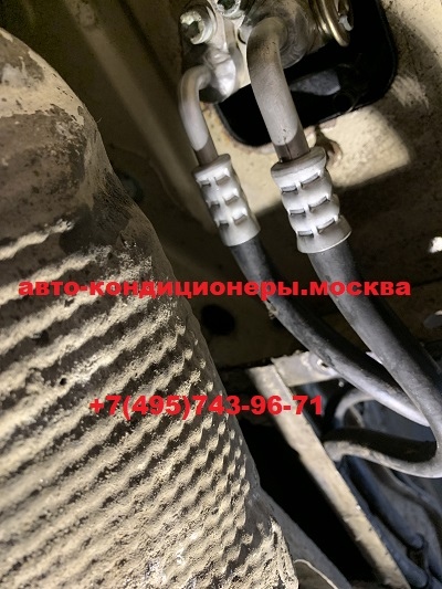 Замена задних трубок заднего контура кондиционера Фольксваген Мультивен