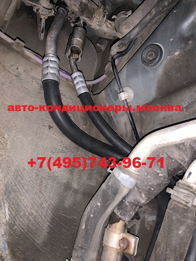 Фольксваген Туарег замена трубок заднего контура кондиционера
