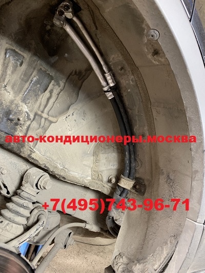 Ремонт заднего контура кондиционера Хендай iX55