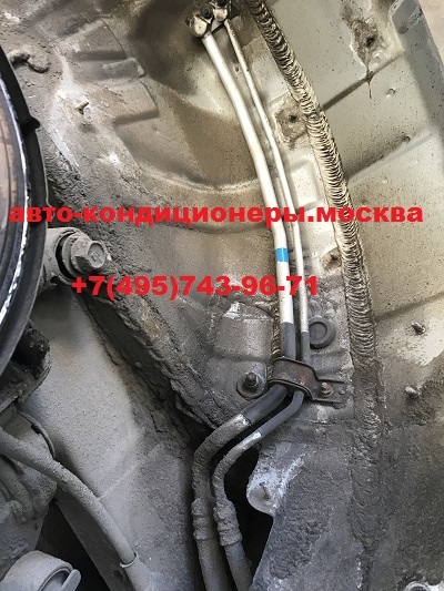 Ремонт трубок заднего контура кондиционера Хендай IX 55