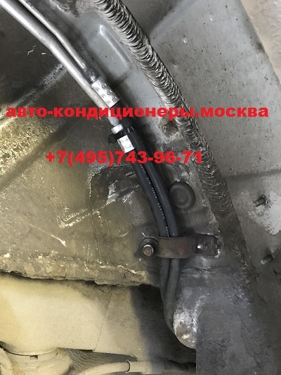 Ремонт трубок заднего контура кондиционера Хендай IX 55