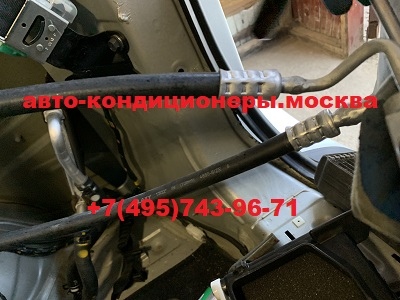 Замена трубок заднего контура кондиционера Хендай IX 55