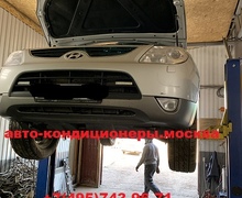 Замена трубок заднего контура кондиционера Хендай IX 55